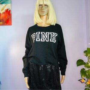 Pink crew neckline sweatshirt